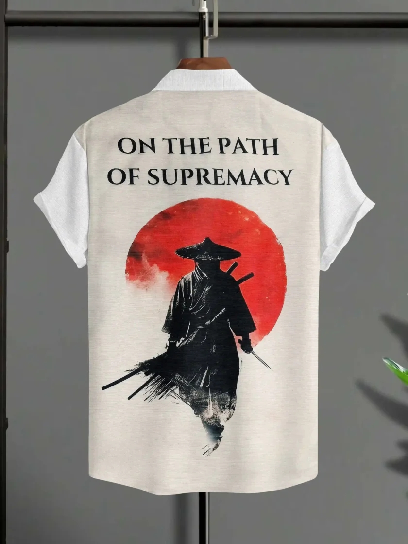 On the Path of Supremacy Linen Shirt